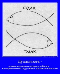 основа проявления полярности бытия в неограниченном ряду парных противоположностей.