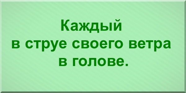 ветер в голове