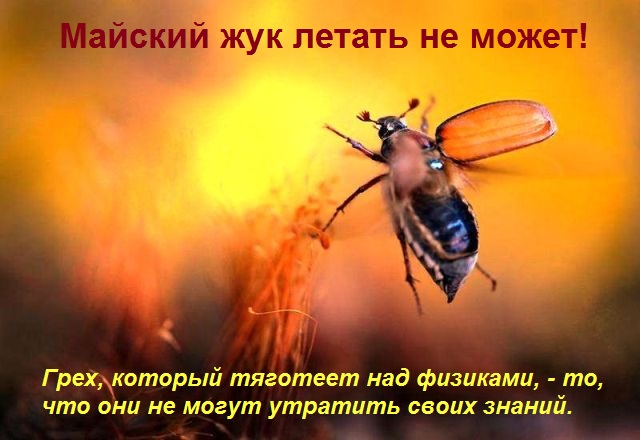 Грех, который тяготеет над физиками, - то, что они не могут утратить своих знаний.